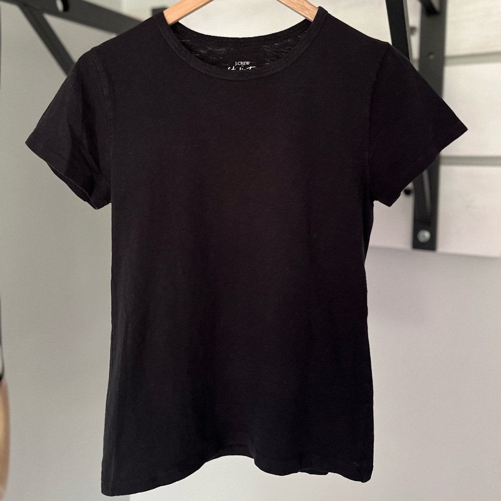 J.Crew black crewneck Tshirt size small